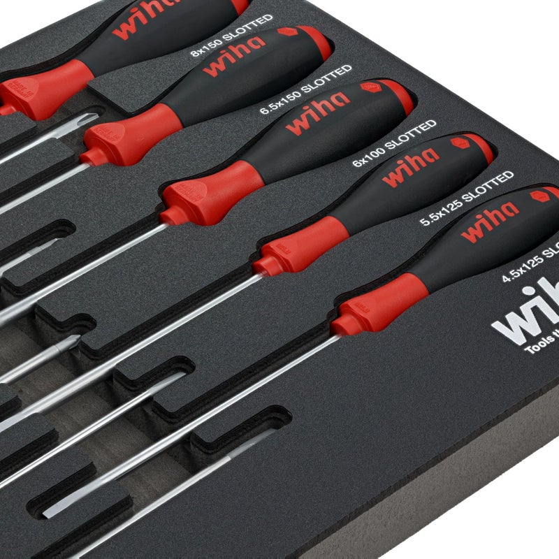 Wiha 30280 10 Piece SoftFinish Cushion Grip Screwdriver Tray Set - Image 3